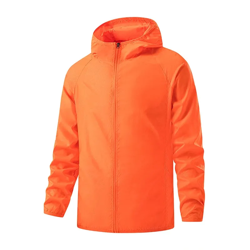 Unisex Waterproof Hiking Jacket with Sun Protection