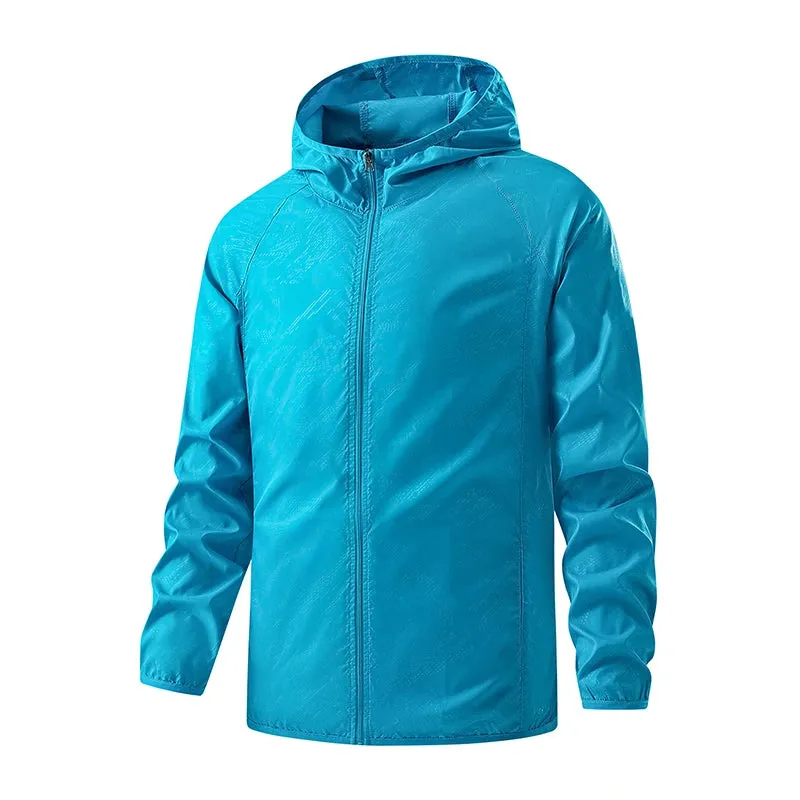 Unisex Waterproof Hiking Jacket with Sun Protection