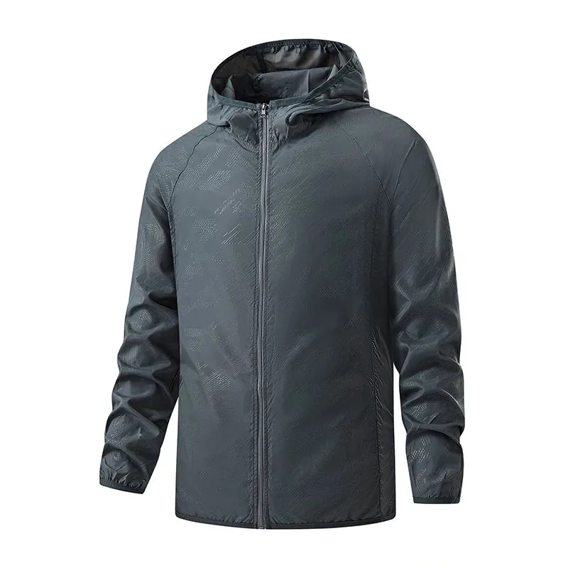 Unisex Waterproof Hiking Jacket with Sun Protection