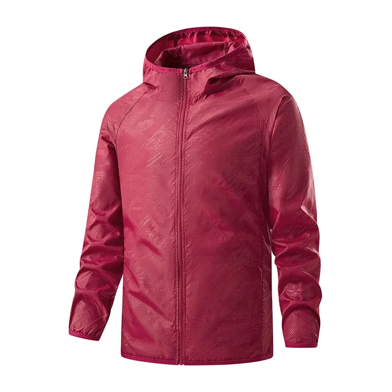 Unisex Waterproof Hiking Jacket with Sun Protection