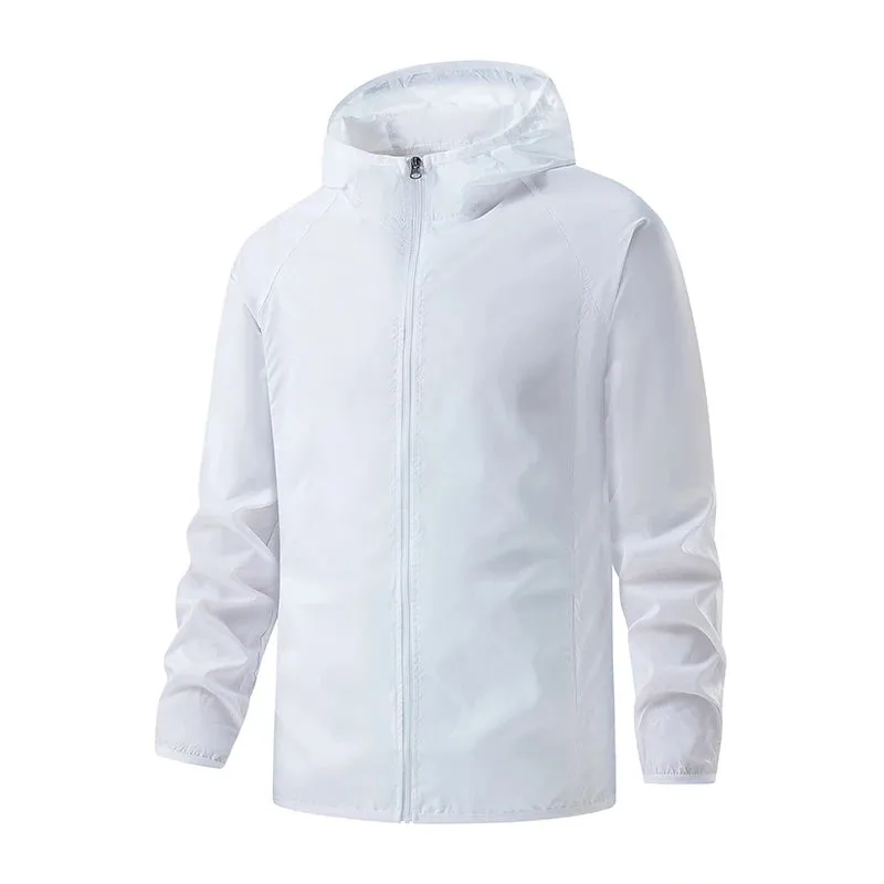 Unisex Waterproof Hiking Jacket with Sun Protection