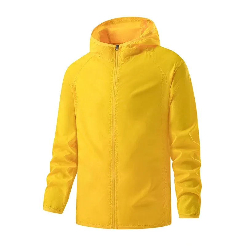 Unisex Waterproof Hiking Jacket with Sun Protection