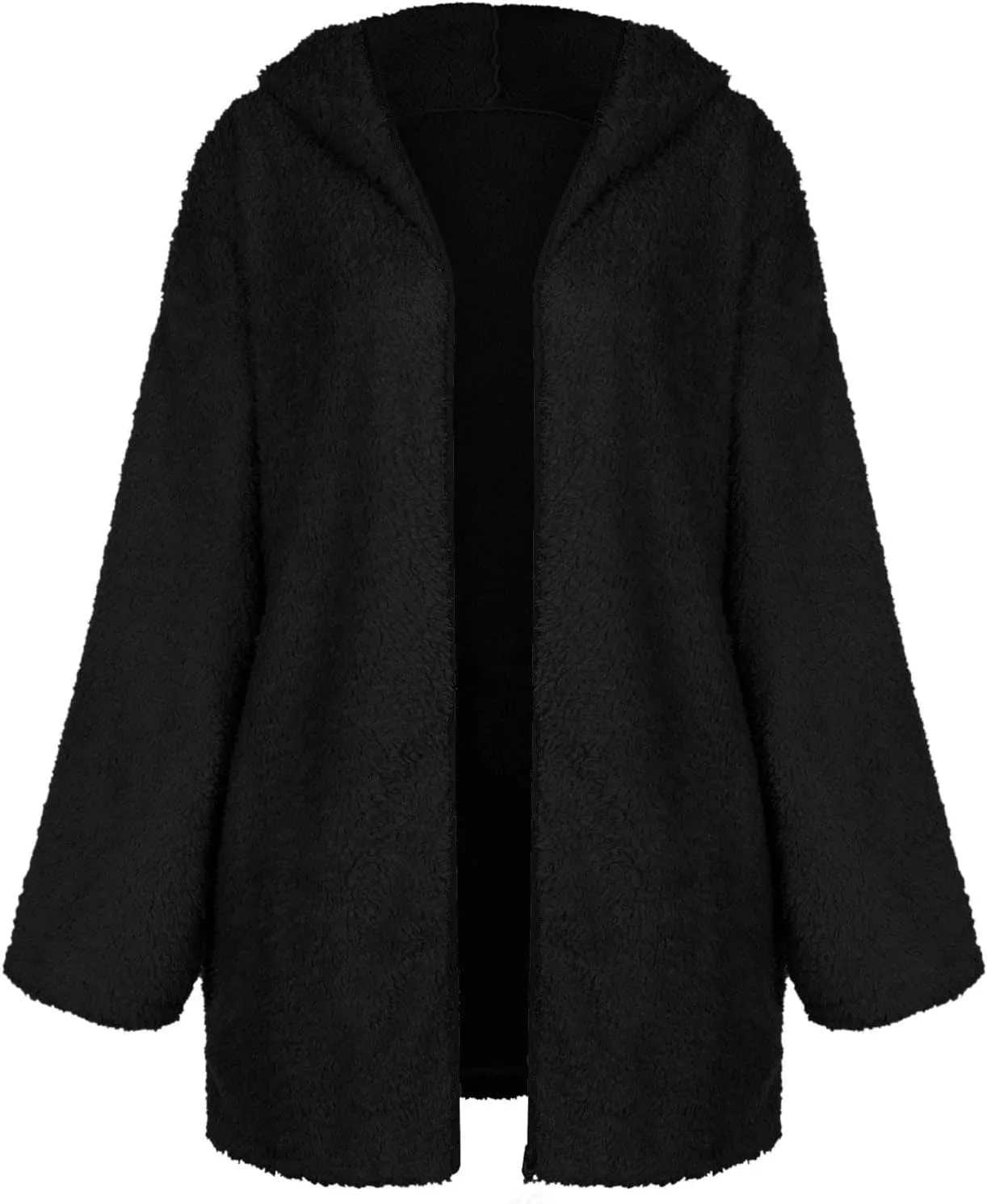 Winter Coats for Women Oversized Sherpa Jackets Warm Fuzzy Fleece Hoodies Zip up Hooded Parka Peacoat Outerwear