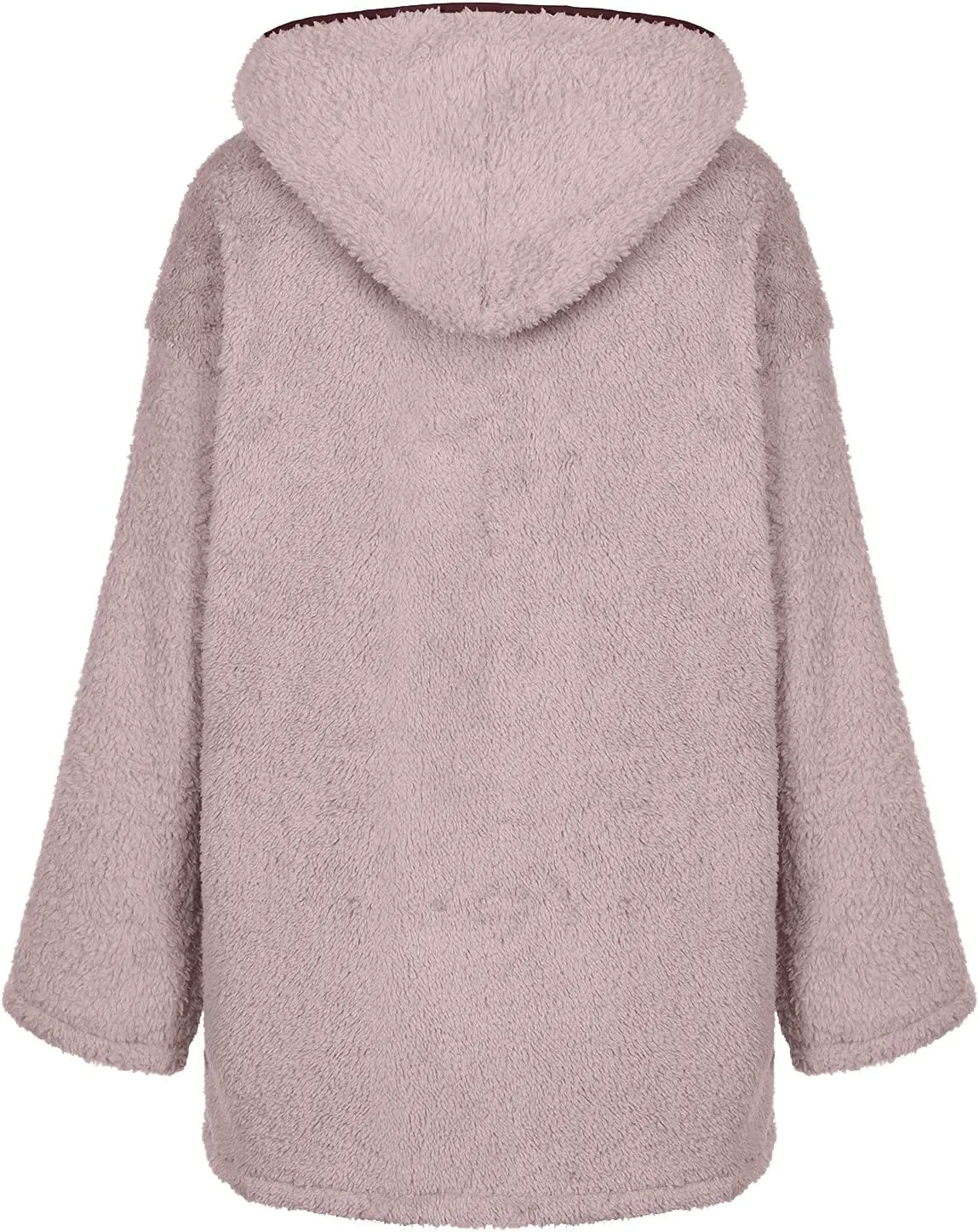 Winter Coats for Women Oversized Sherpa Jackets Warm Fuzzy Fleece Hoodies Zip up Hooded Parka Peacoat Outerwear