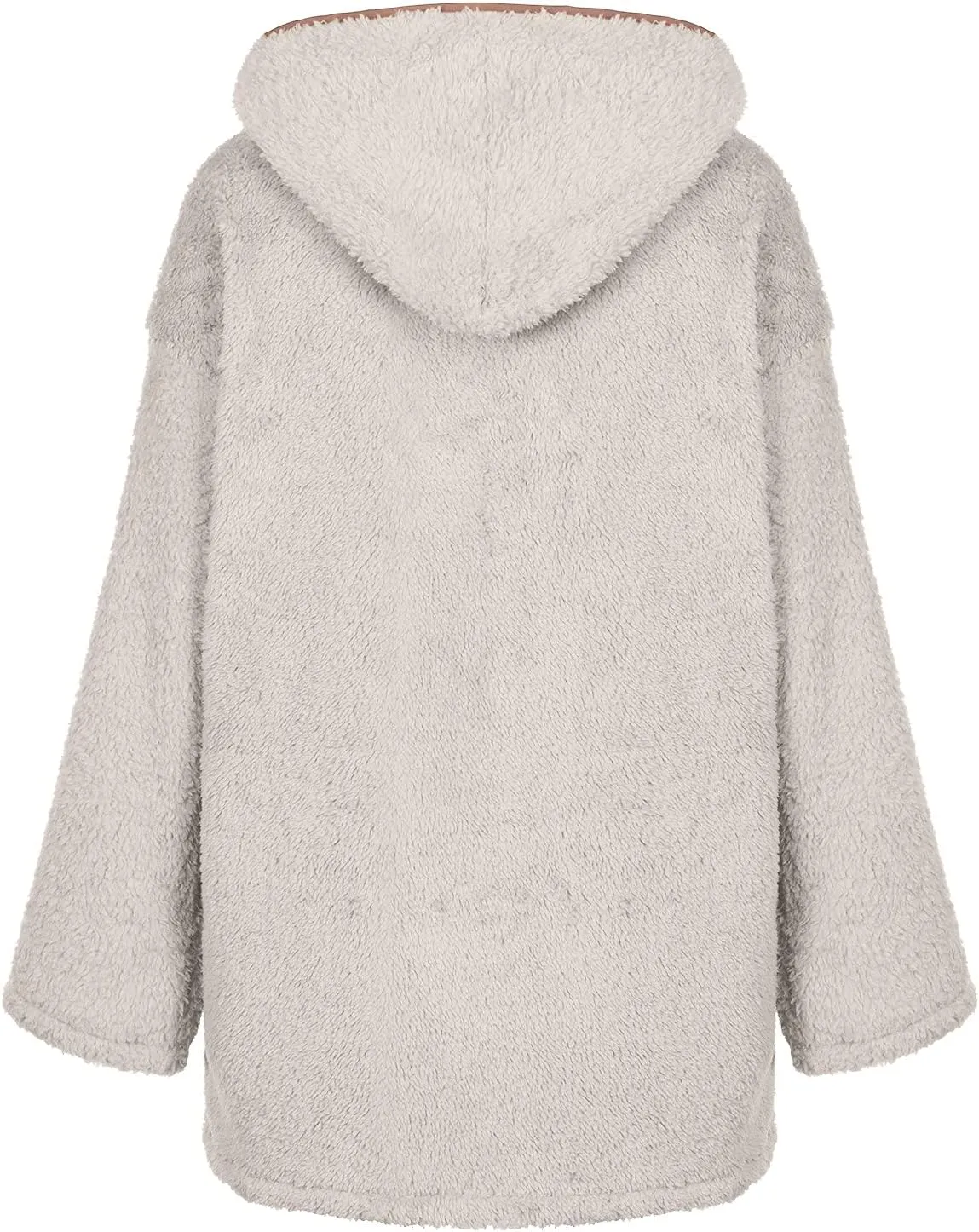 Winter Coats for Women Oversized Sherpa Jackets Warm Fuzzy Fleece Hoodies Zip up Hooded Parka Peacoat Outerwear