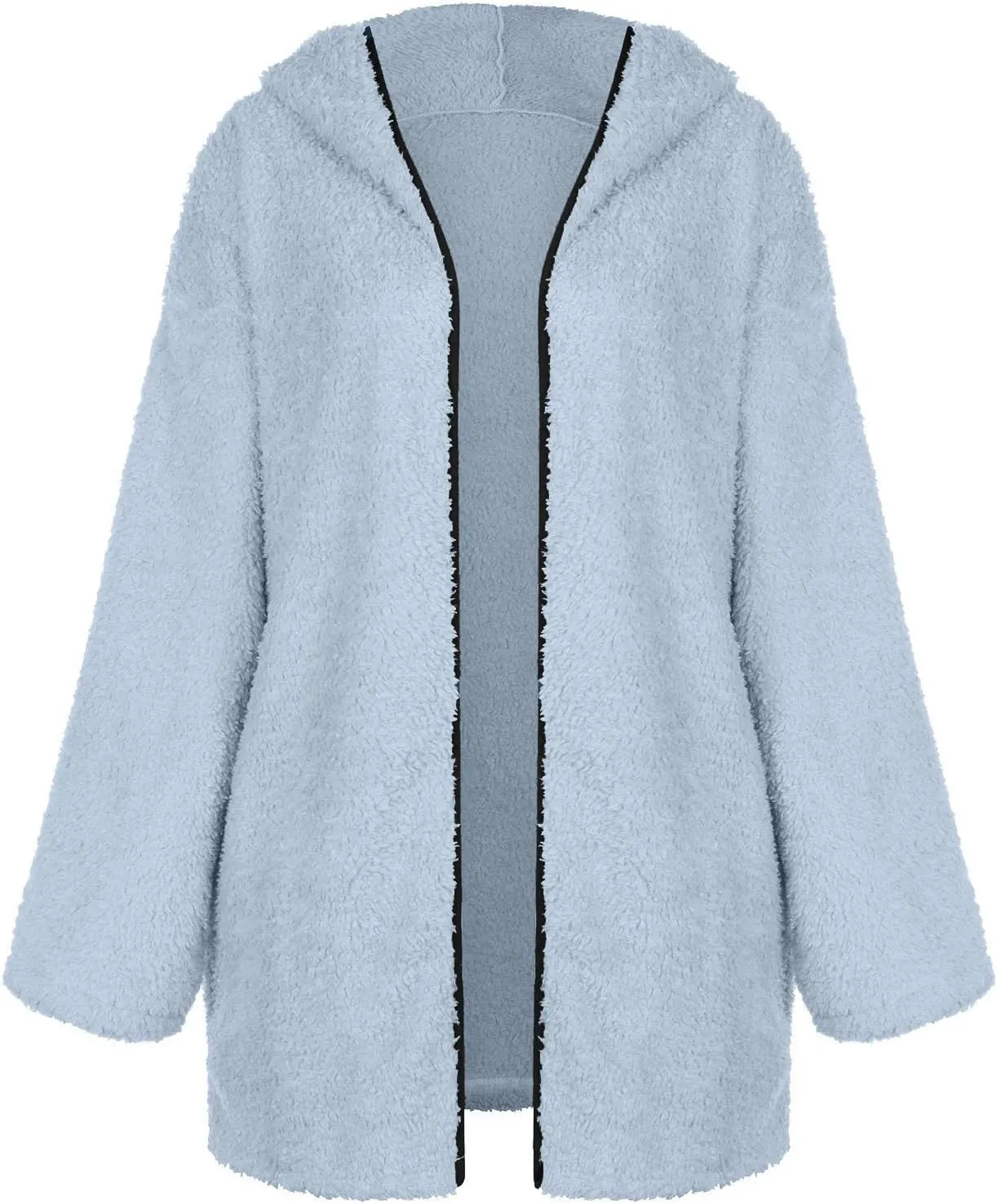 Winter Coats for Women Oversized Sherpa Jackets Warm Fuzzy Fleece Hoodies Zip up Hooded Parka Peacoat Outerwear
