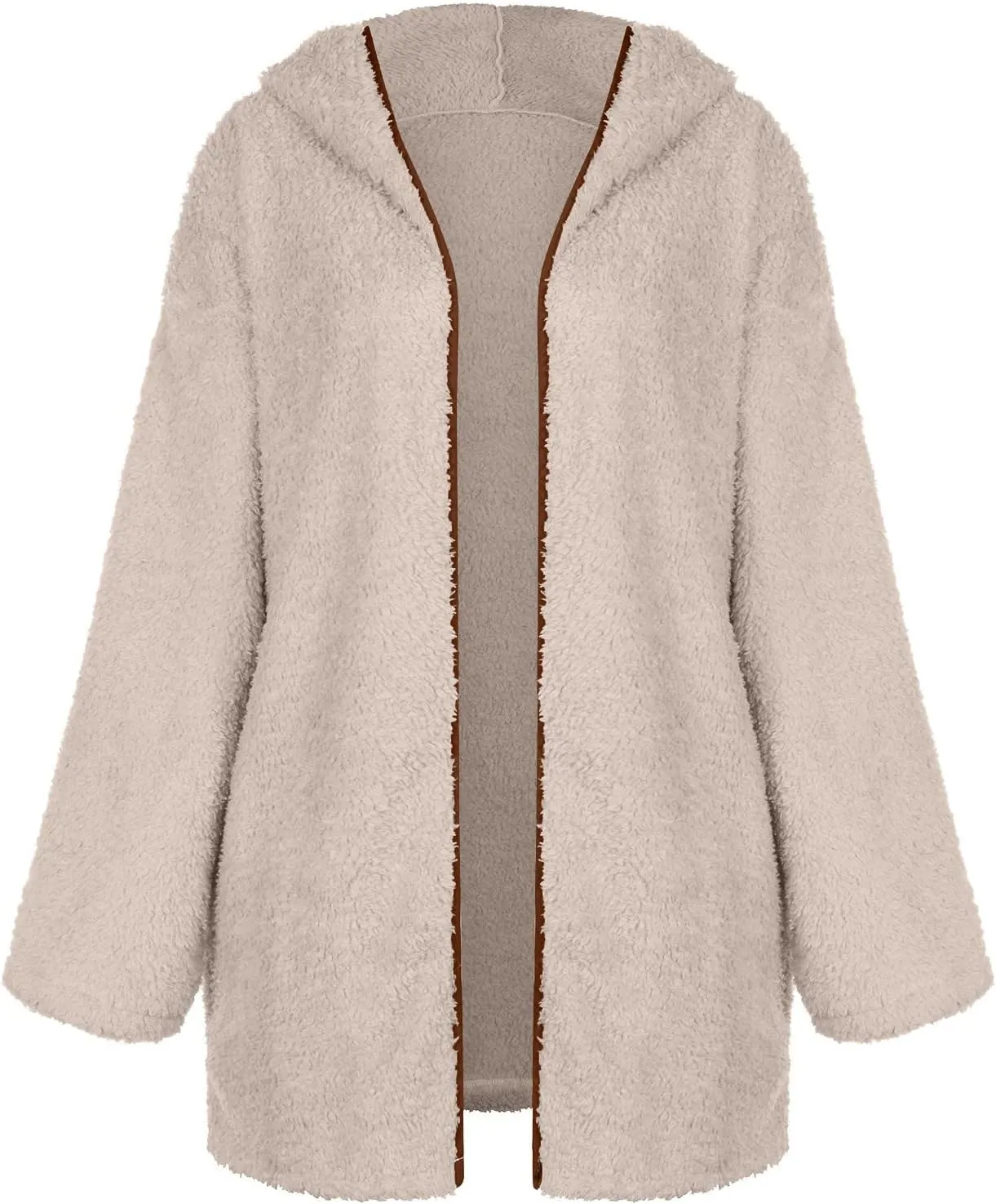 Winter Coats for Women Oversized Sherpa Jackets Warm Fuzzy Fleece Hoodies Zip up Hooded Parka Peacoat Outerwear