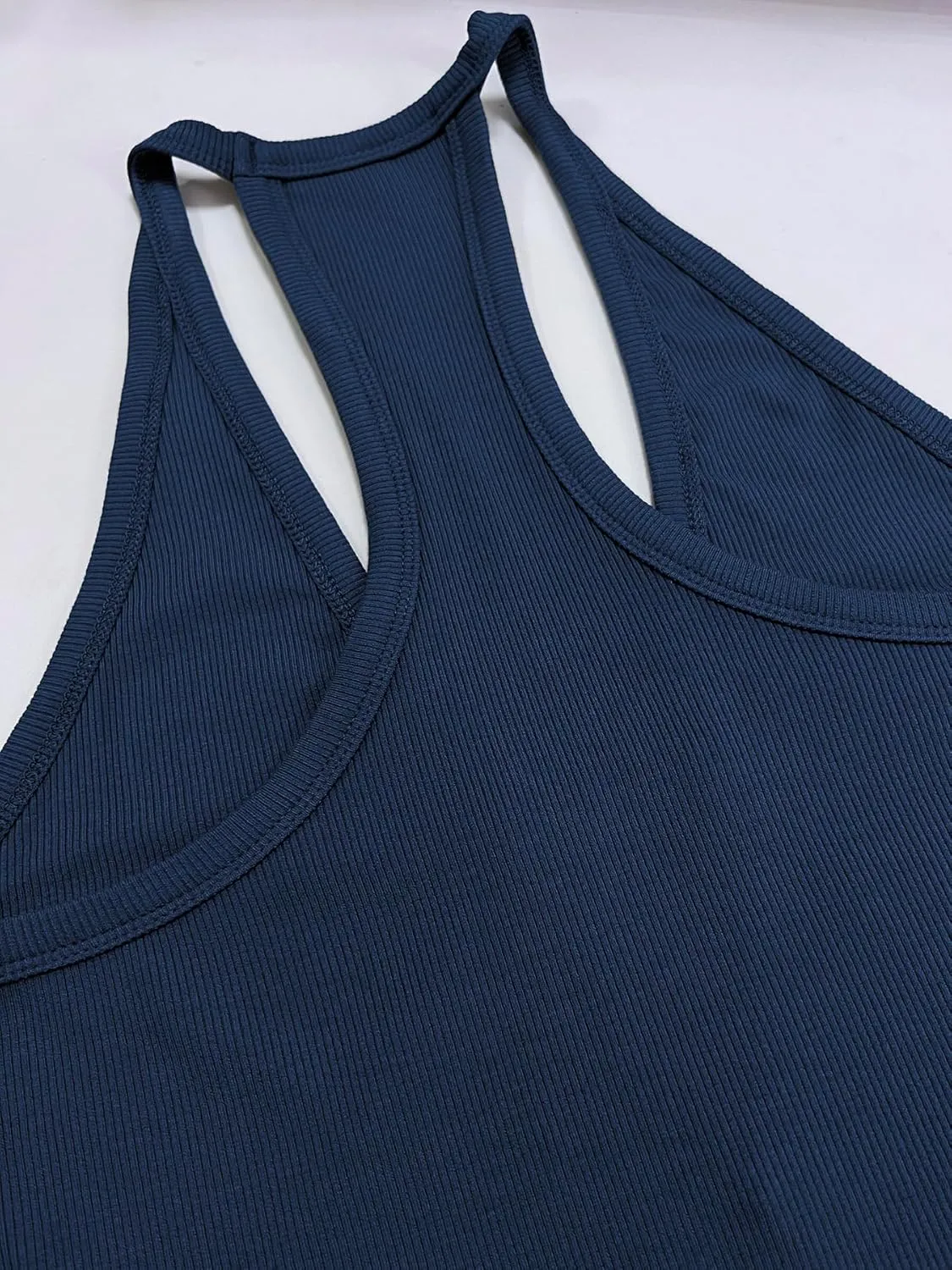 Women Workout Tops Racerback Tank Tops Basic Cute Summer 2025 Deep V Neck Going Out Slim Fit Shirts