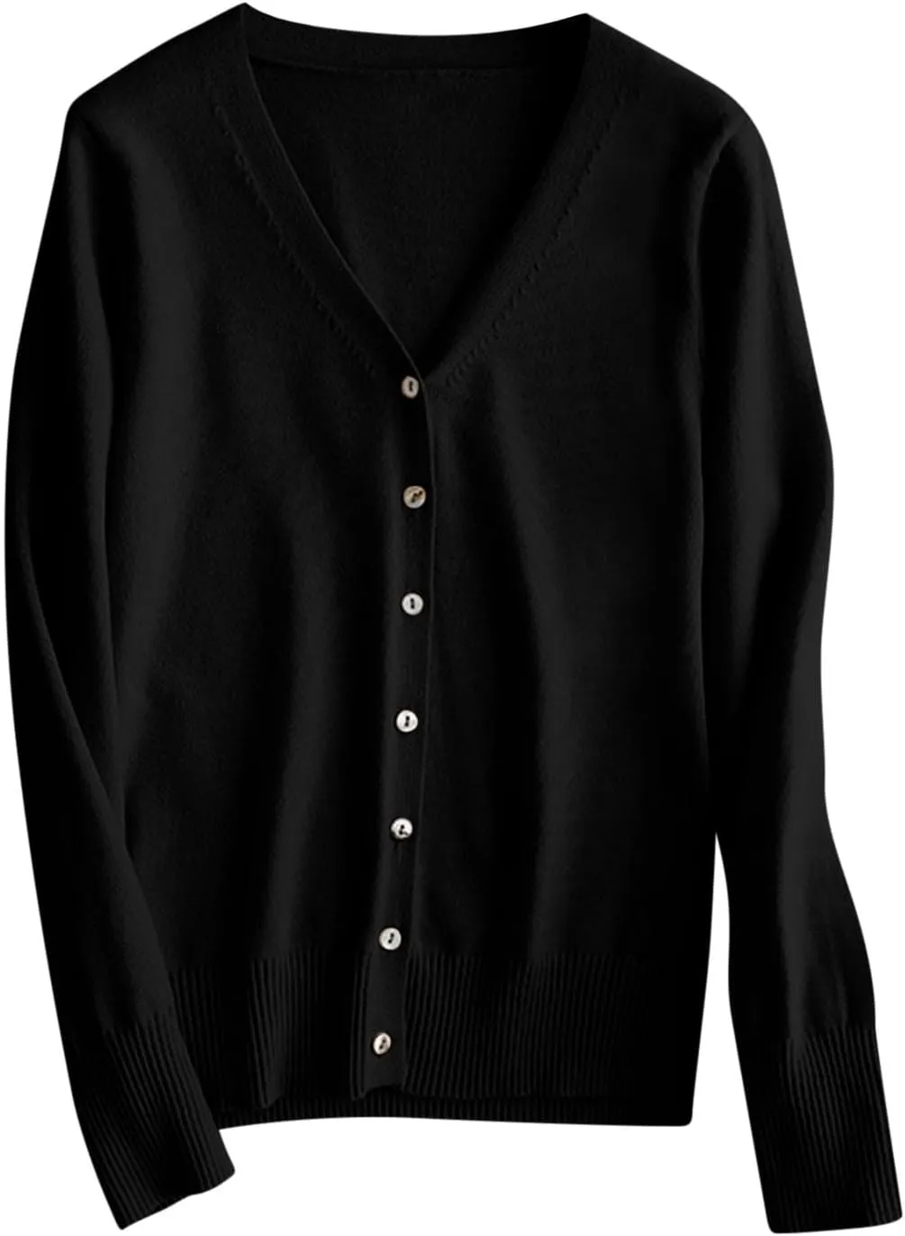 Womens Fall 2024 Cardigan Lightweight Long Sleeve Open Front V Neck Cute Cardigans Sweaters Casual Fashion Outerwear